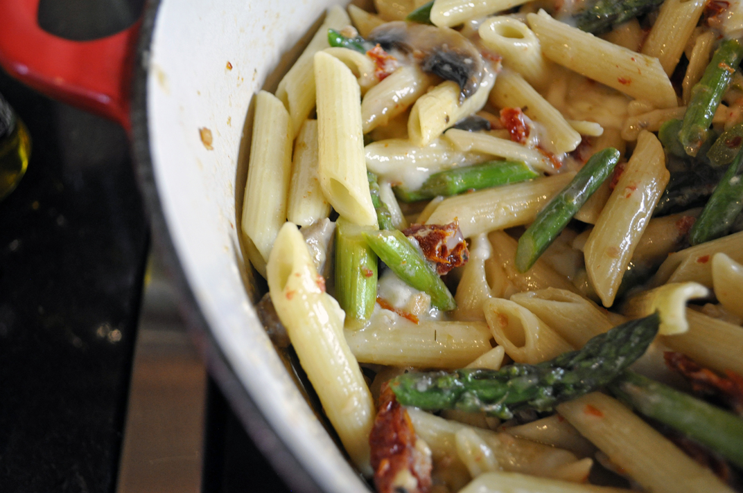 Asparagus/Brie Pasta The Rocky Mountain Woman